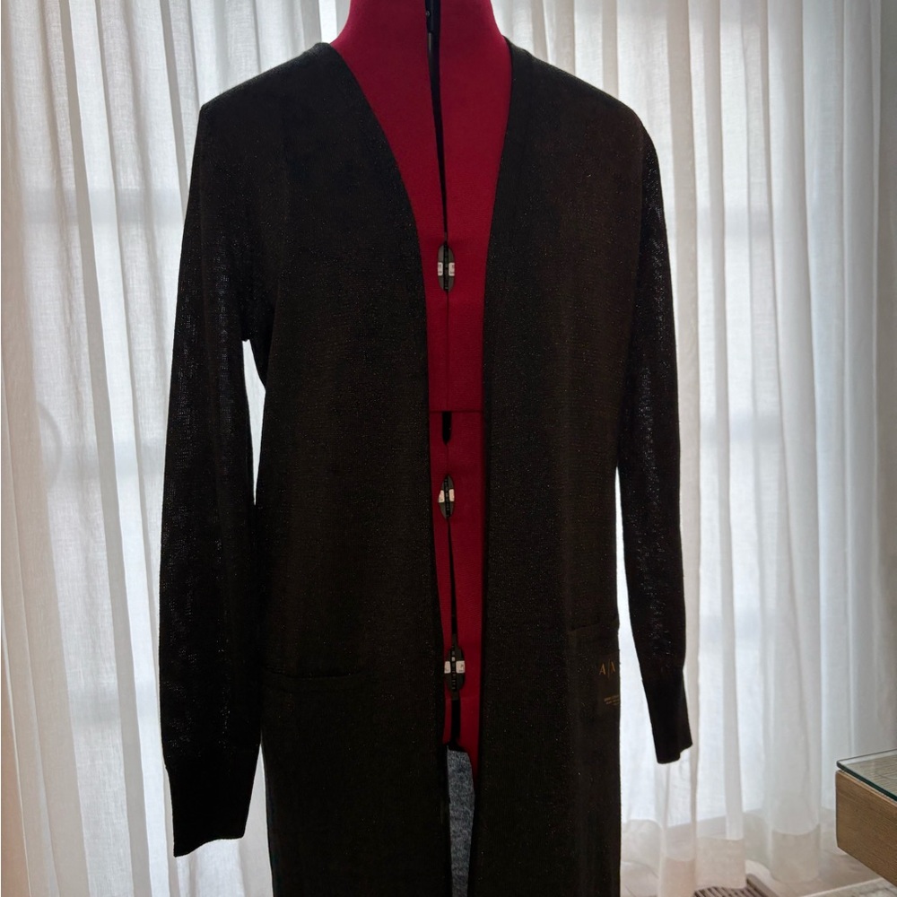 Armani Exchange Black and glitter Cardigan